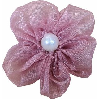 Stoffblte Organza altrosa rosa