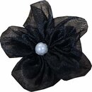 Stoffblte Organza schwarz