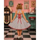 Kinder Petticoat Kleid Drehkleid Mädchen weiß...