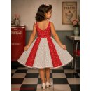 Kinder Petticoat Kleid 50er Jahre Drehkleid Mädchen...