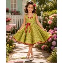 50er Jahre Kinder Petticoat Kleid Drehkleid Mädchen...