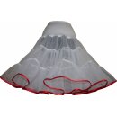 Petticoat Unterrock Organdy weiß 2 Lagen mit Bandwahl Länge 60-64cm L- XL