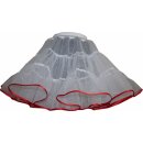 Petticoat Unterrock Organdy weiß 2 Lagen mit Bandwahl Länge 60-64cm L- XL