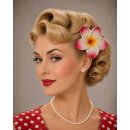 Rote Hawaiblüte Hibiscus Haarblume Haarschmuck 8cm