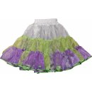 Geflammter Petticoat glänzender Organza zweifarbig...