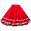 Kleid weiß rote Punkte zum Petticoat rot mit...