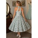 50er Jahr Kleid zum Petticoat hellgrün weiße...