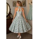 50er Jahr Kleid zum Petticoat hellgrün weiße...