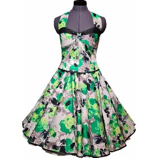 Tanzkleid Korsage zum Petticoat grn schwarze Retroblten