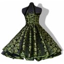 Exklusives Festkleid Petticoatkleid grüne Rosen...