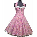 50er Jahre Petticoatkleid rosa Butterfly Schmetterlinge Korsage