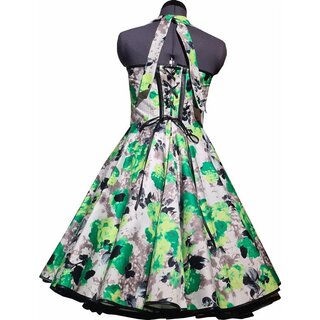Tanzkleid Korsage zum Petticoat grn schwarze Retroblten