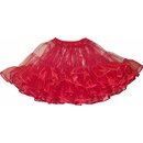 Traumhafter Petticoat Crystal Eisorganza rot fllig