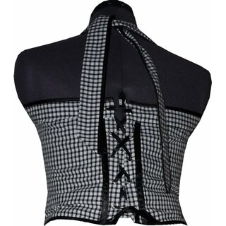  50er Jahre Retro Rockabilly Korsage Oberteil Vichy Karo 40