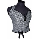  50er Jahre Retro Rockabilly Korsage Oberteil Vichy Karo 40