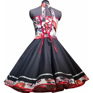 50er Jahre Petticoatkleid Rock Kiss Lipstick zum Petticoat 38