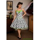 50er Jahre Kleid zum Petticoat Schmetterlinge weiß...