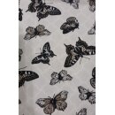 50er Jahre Kleid zum Petticoat Schmetterlinge weiß schwarz grün