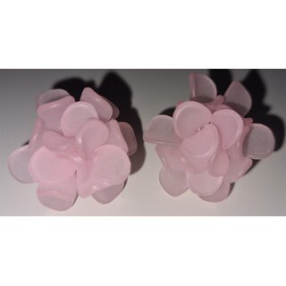 Vintage Ohrschmuck Ohrringe Bl�te rosa
