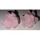 Vintage Ohrschmuck Ohrringe Bl�te rosa