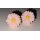 Vintage Ohrschmuck Ohrringe Blüte rosa