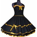 50er Petticoat Kleid  schwarz gelb Vintage