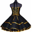 50er Petticoat Kleid  schwarz gelb Vintage