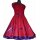 Festkleid zum Petticoat bordeaux 50er Jahre Vintagemode