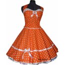 50er Punkte Kleid zum Petticoat  türkis grün blau orange pink braun
