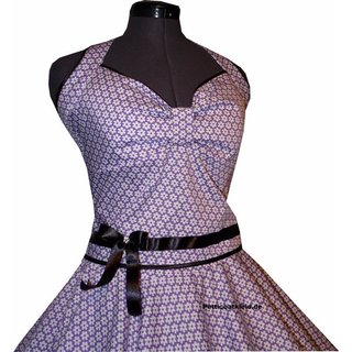 Rockabilly Retrokleid 2 zum Petticoat  lila weie Blumen