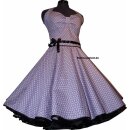 Rockabilly Retrokleid 2 zum Petticoat  lila weiße Blumen