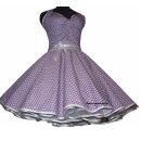 Rockabilly Retrokleid 2 zum Petticoat  lila weiße Blumen