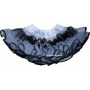 gestreifter Petticoat weiß mit schwarzem Akzent