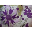 50er Kleid zum Petticoat Fantasieblumen lila
