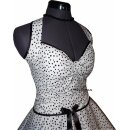 Rockabillykleid 2 Sternenhimmel weiß schwarze Punkte