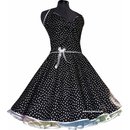 Punkte Rockabillykleid 2 schwarz weie Pnktchen mittel