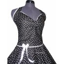 Punkte Rockabillykleid 2 schwarz weiße Pünktchen mittel