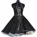 Punkte Rockabillykleid 2 schwarz weiße Pünktchen mittel