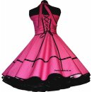 Punkte Petticoat Kleid 2 pink kleine weiße Tupfen
