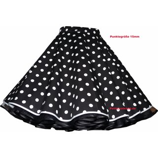 Kleid Rockabilly schwarz weiße große Punkte