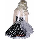 Kleid Rockabilly schwarz weiße große Punkte