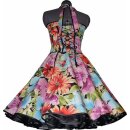 50er Petticoat Kleid mit großem Blumen Design