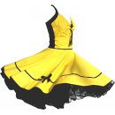 Petticoatkleid Sandy gelb-schwarz uni Modell 2