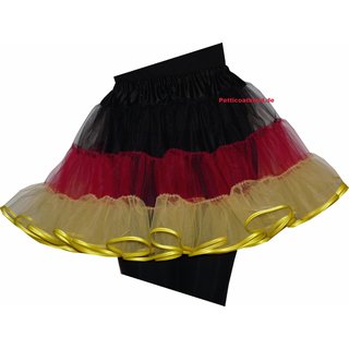 Petticoat schwarz rot gold Deutschland WM