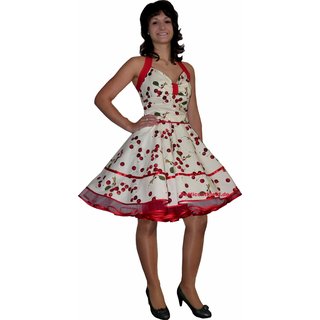 Petticoat Kleid im Rockabillylook süße rote Kirschen