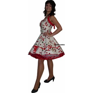 Petticoat Kleid im Rockabillylook süße rote Kirschen