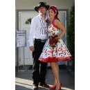 Petticoat Kleid im Rockabillylook süße rote Kirschen