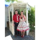 Petticoat Kleid im Rockabillylook süße rote Kirschen