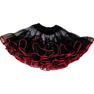 Petticoat schwarz voluminös 2 Lagen