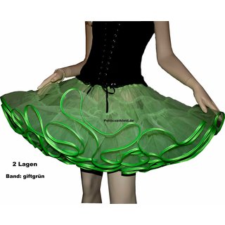 Petticoat grün voluminös 2 Lagen